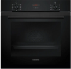 Siemens HB234ABB3 IQ300 Horno eléctrico, 71 L, aire caliente 3D Plus, acero inoxidable negro