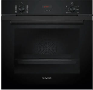 Siemens HB234ABB3 IQ300 Horno eléctrico, 71 L, aire caliente 3D Plus, acero inoxidable negro