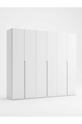 Armario modular blanco mate de seis puertas