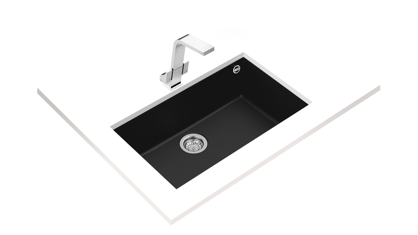 View 2 of sink Square 72.40 TG Black by Teka
